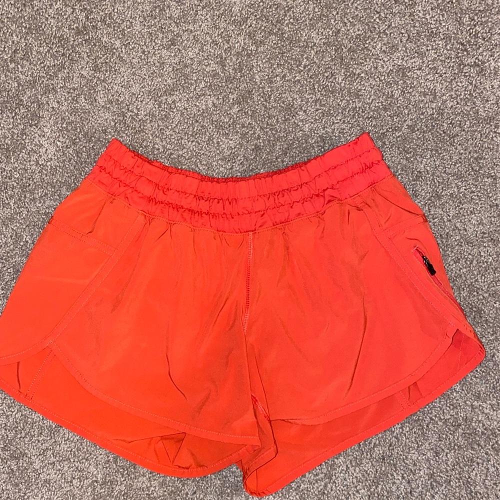 Lululemon Tracker Short, Color: Orange, size: 8